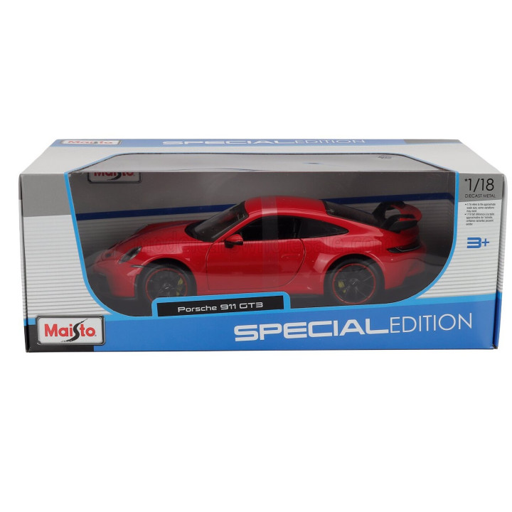 MAISTO PORSCHE 911 992 GT3 COUPE 2022 - RED 1/18