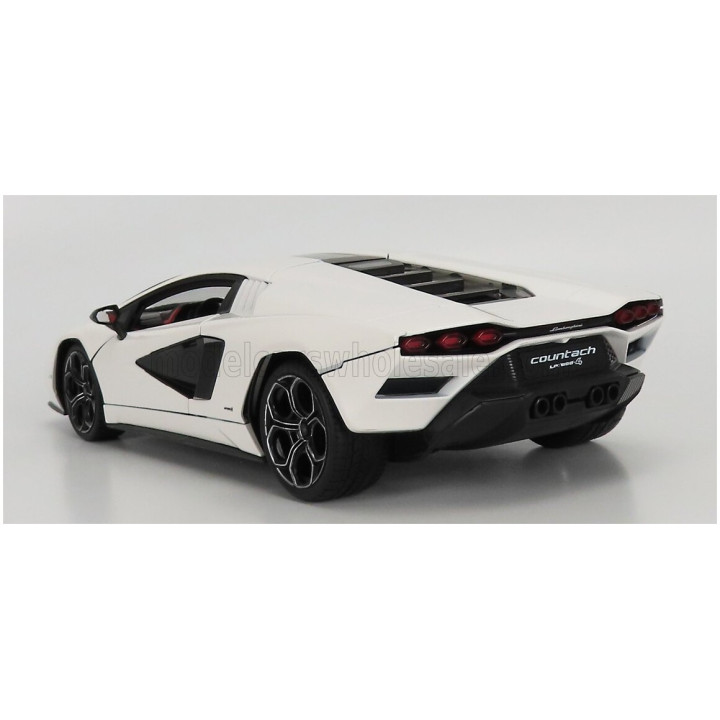MAISTO LAMBORGHINI COUNTACH LPi 800-4 2021 - BLACK BOX - BIANCO SIDERALE - WHITE 1/18