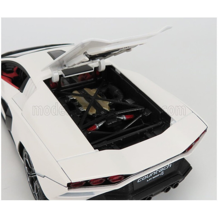 MAISTO LAMBORGHINI COUNTACH LPi 800-4 2021 - BLACK BOX - BIANCO SIDERALE - WHITE 1/18