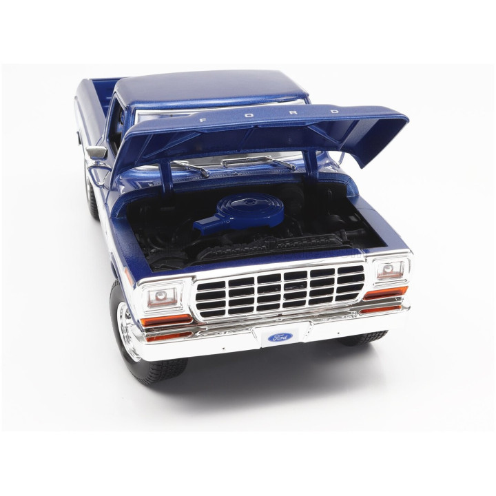 MAISTO FORD USA F-150 PICK-UP 1979 - BLUE WHITE 1/18