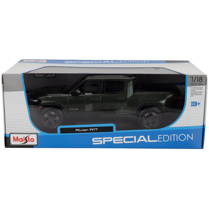 MAISTO RIVIAN R1T PICK-UP DOUBLE CABINE 2025 - GREEN 1/18