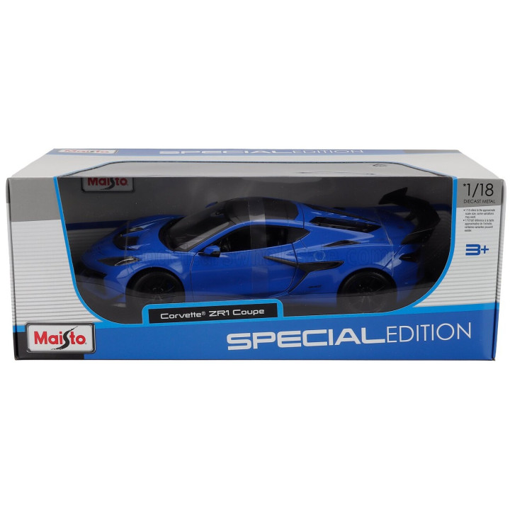 MAISTO CHEVROLET CORVETTE ZR1 COUPE 2024 - BLUE 1/18