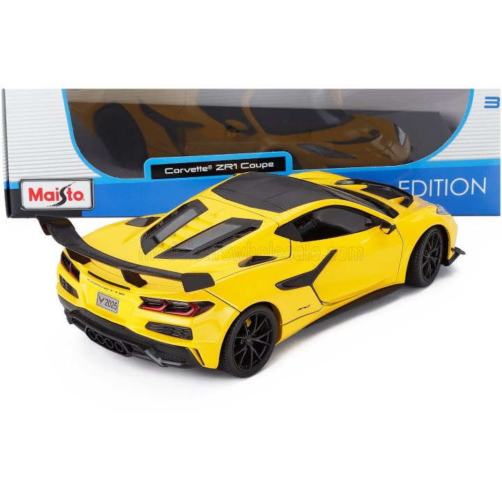 MAISTO CHEVROLET CORVETTE ZR1 COUPE 2024 - YELLOW 1/18