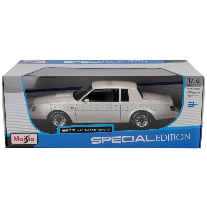 MAISTO BUICK GRAND NATIONAL 1987 - WHITE 1/18