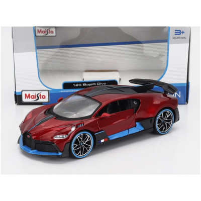 MAISTO BUGATTI DIVO 2018 - RED MET 1/24