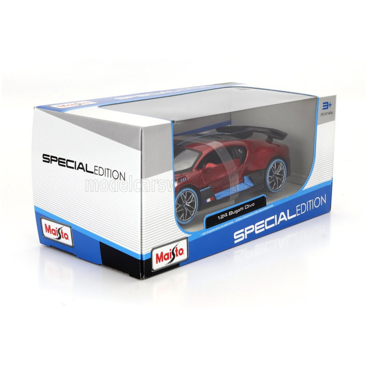 MAISTO BUGATTI DIVO 2018 - RED MET 1/24