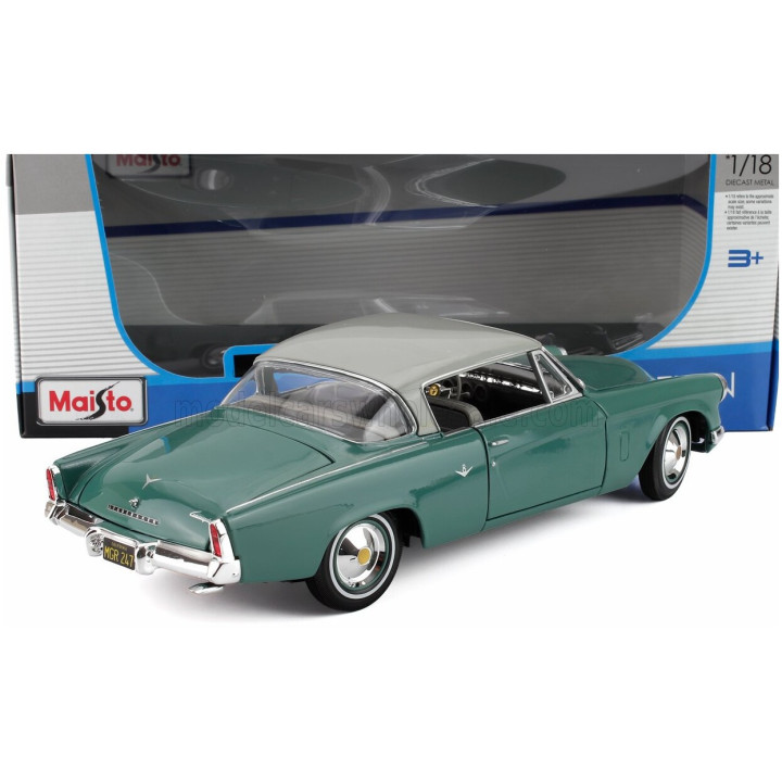 MAISTO STUDEBAKER STARLINER 1953 - GREY ROOF - GREEN 1/18