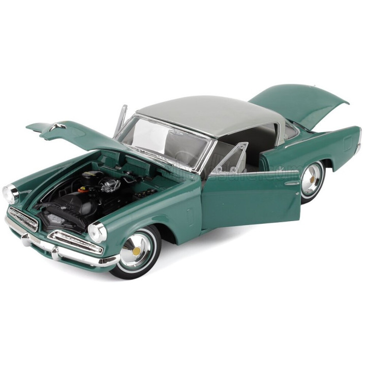 MAISTO STUDEBAKER STARLINER 1953 - GREY ROOF - GREEN 1/18