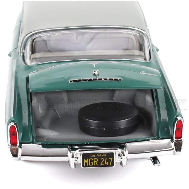 MAISTO STUDEBAKER STARLINER 1953 - GREY ROOF - GREEN 1/18