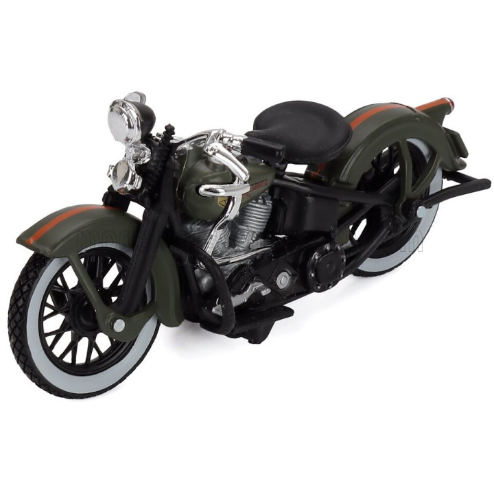 MAISTO CHEVROLET 3100 PICK-UP 1950 + MOTORCYCLE HARLEY DAVIDSON EL KNUCKLEHEAD 1936 - GREEN 1/24