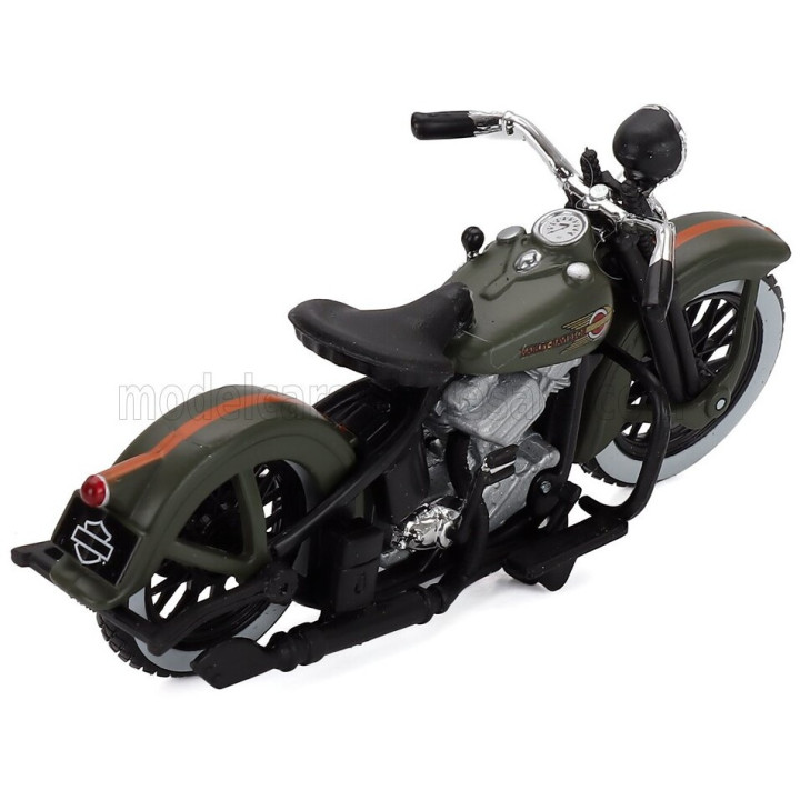 MAISTO CHEVROLET 3100 PICK-UP 1950 + MOTORCYCLE HARLEY DAVIDSON EL KNUCKLEHEAD 1936 - GREEN 1/24