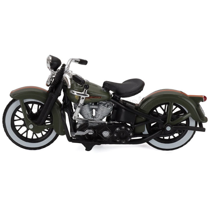 MAISTO CHEVROLET 3100 PICK-UP 1950 + MOTORCYCLE HARLEY DAVIDSON EL KNUCKLEHEAD 1936 - GREEN 1/24