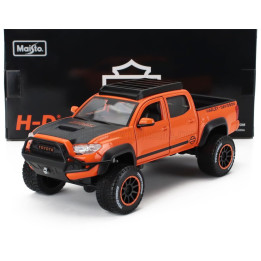 MAISTO TOYOTA TACOMA TRD PRO PICK-UP HARLEY DAVIDSON 2023 - ORANGE BLACK 1/24