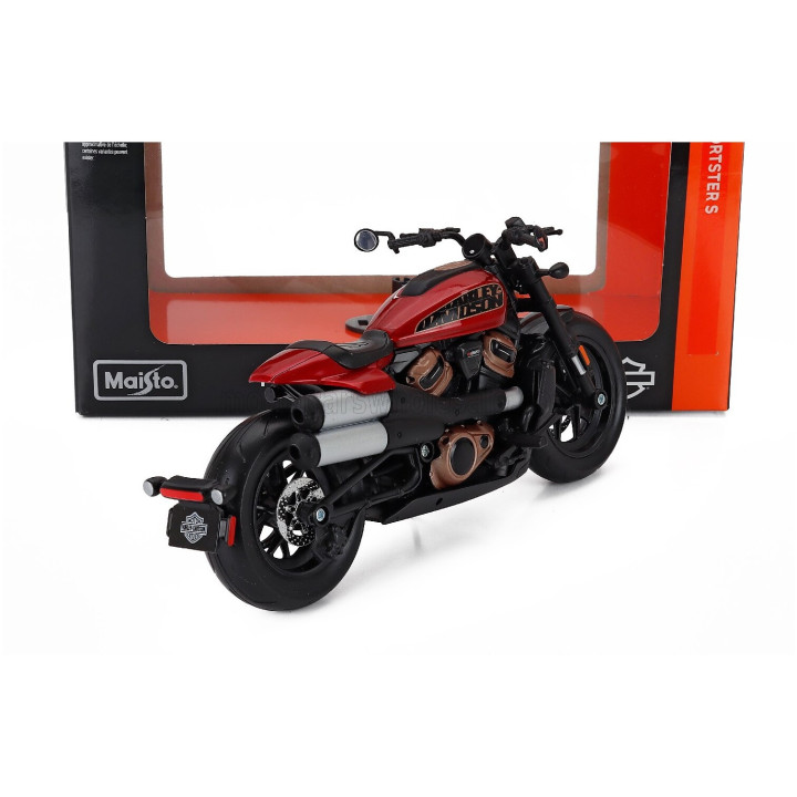 MAISTO HARLEY DAVIDSON SPORSTER S 2024 - RED BLACK 1/12