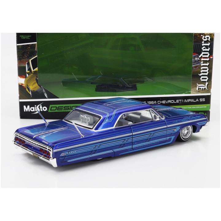 MAISTO CHEVROLET IMPALA SS CUSTOM 1964 - BLUE 1/26