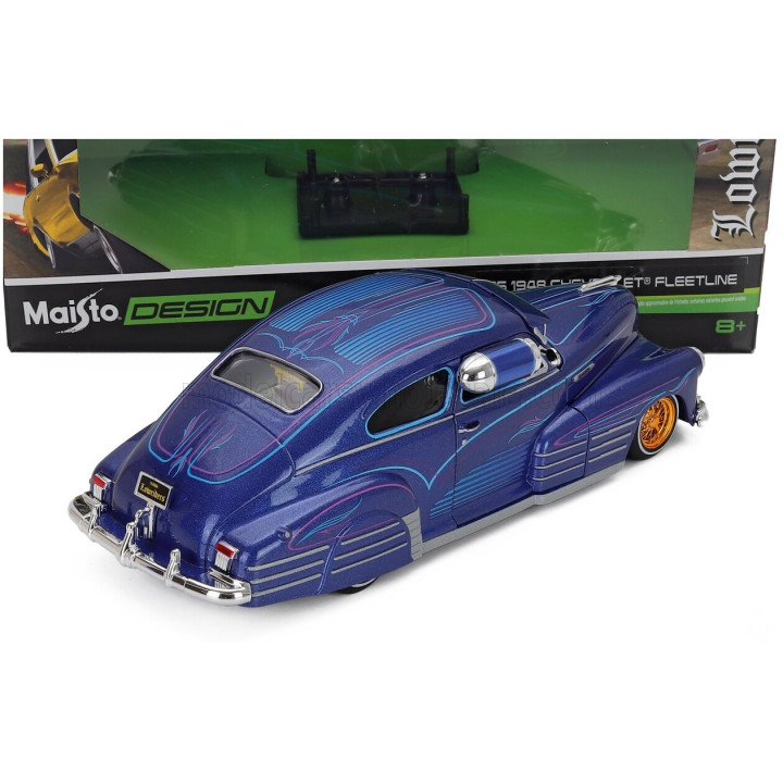 MAISTO CHEVROLET FLEETLINE AEROSEDAN CUSTOM 1948 - BLUE 1/24