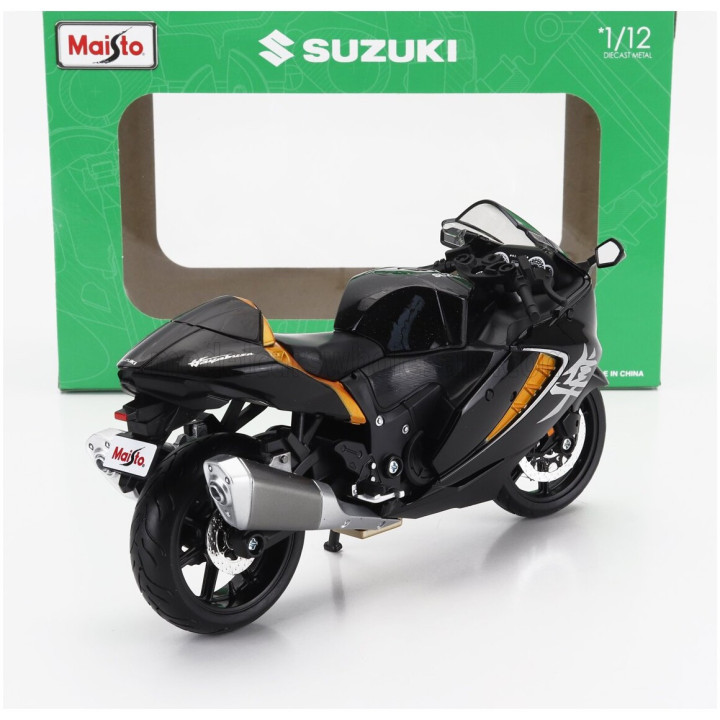 MAISTO SUZUKI HAYABUSA 2022 - BLACK ORANGE 1/12