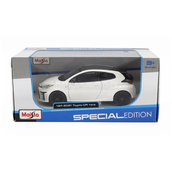 MAISTO TOYOTA YARIS GR 2021 - WHITE 1/24