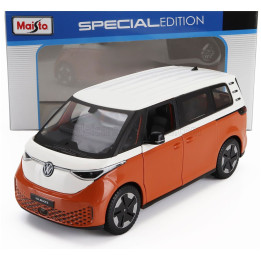 MAISTO VOLKSWAGEN ID.BUZZ MINIBUS 2023 - ORANGE WHITE 1/25