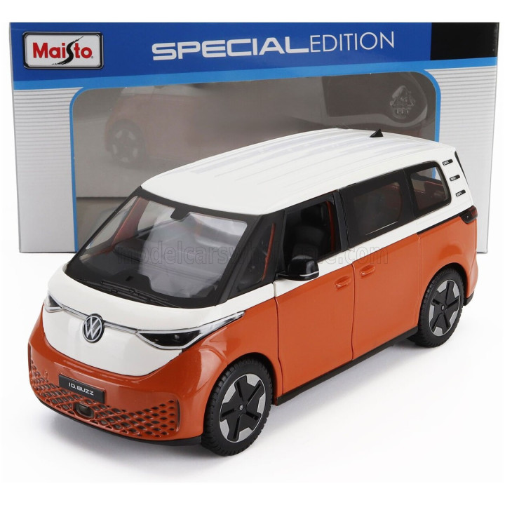 MAISTO VOLKSWAGEN ID.BUZZ MINIBUS 2023 - ORANGE WHITE 1/25