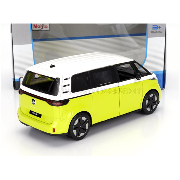 MAISTO VOLKSWAGEN ID.BUZZ MINIBUS 2023 - YELLOW WHITE 1/24