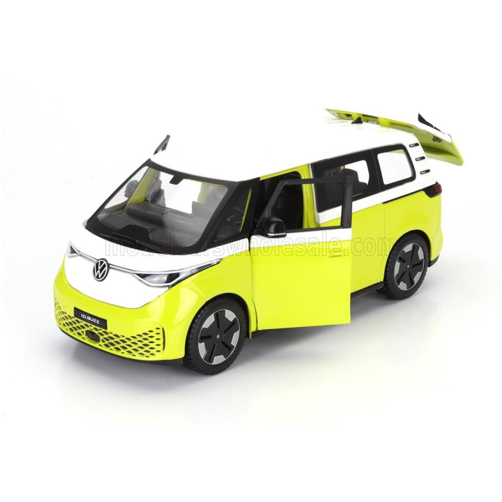 MAISTO VOLKSWAGEN ID.BUZZ MINIBUS 2023 - YELLOW WHITE 1/24