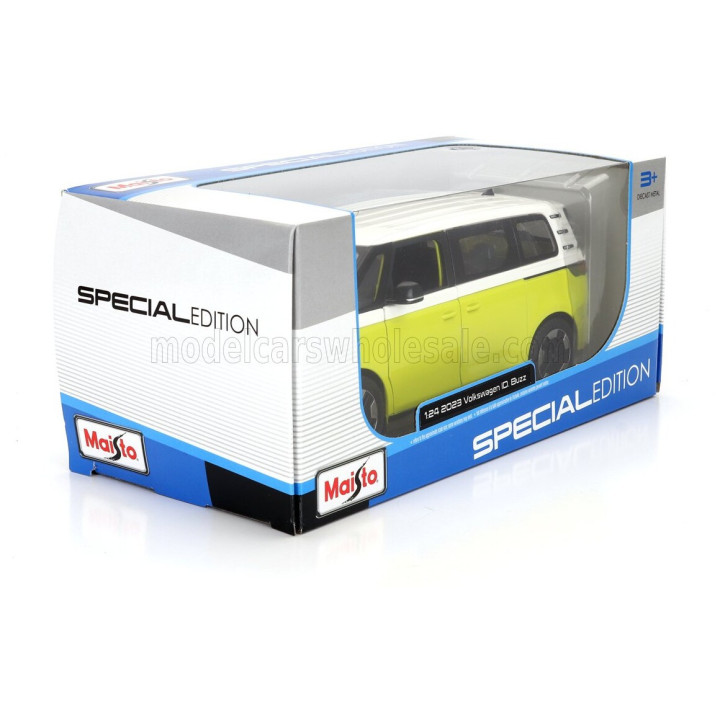 MAISTO VOLKSWAGEN ID.BUZZ MINIBUS 2023 - YELLOW WHITE 1/24