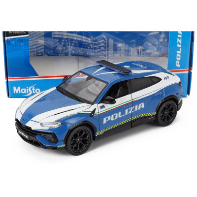 MAISTO LAMBORGHINI URUS POLIZIA 2018 - LIGHT BLUE WHITE 1/24