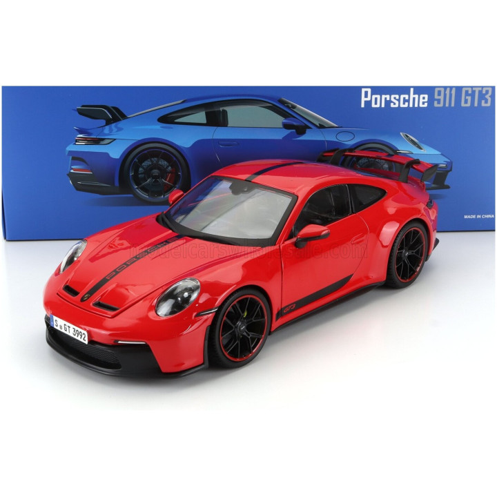 MAISTO PORSCHE 911 992 GT3 COUPE 2022 - RED 1/18