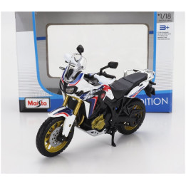 MAISTO HONDA AFRICA TWIN DCT 2020 - WHITE BLUE RED 1/18
