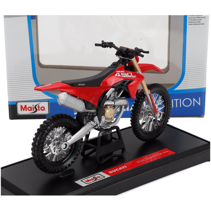 MAISTO DUCATI DESMO 450 MX CROSS 2025 - RED 1/18