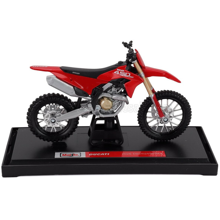 MAISTO DUCATI DESMO 450 MX CROSS 2025 - RED 1/18