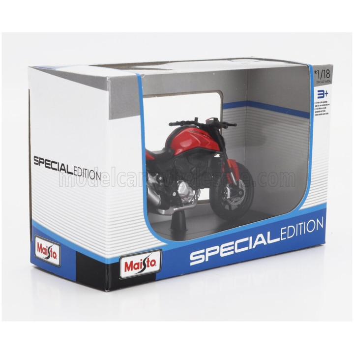 MAISTO DUCATI MONSTER 2021 - RED GREY 1/18