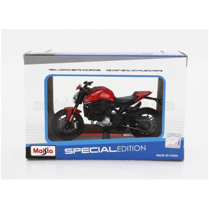MAISTO DUCATI MONSTER 2021 - RED GREY 1/18