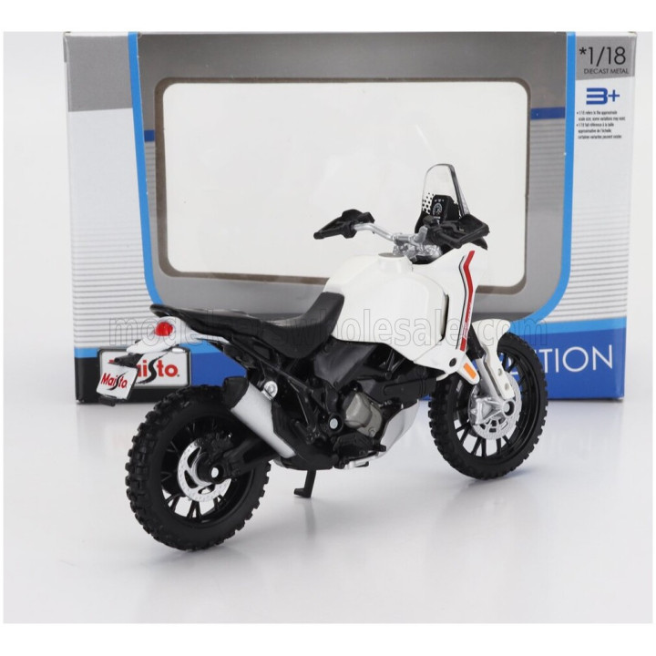 MAISTO DUCATI DESERTX 2022 - WHITE BLACK 1/18