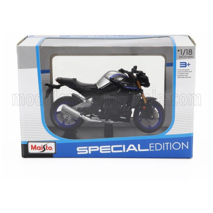 MAISTO YAMAHA MT-10 SP 2023 - BLACK SILVER 1/18