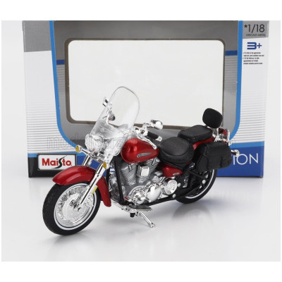 MAISTO YAMAHA ROAD STAR 2001 - RED SILVER 1/18