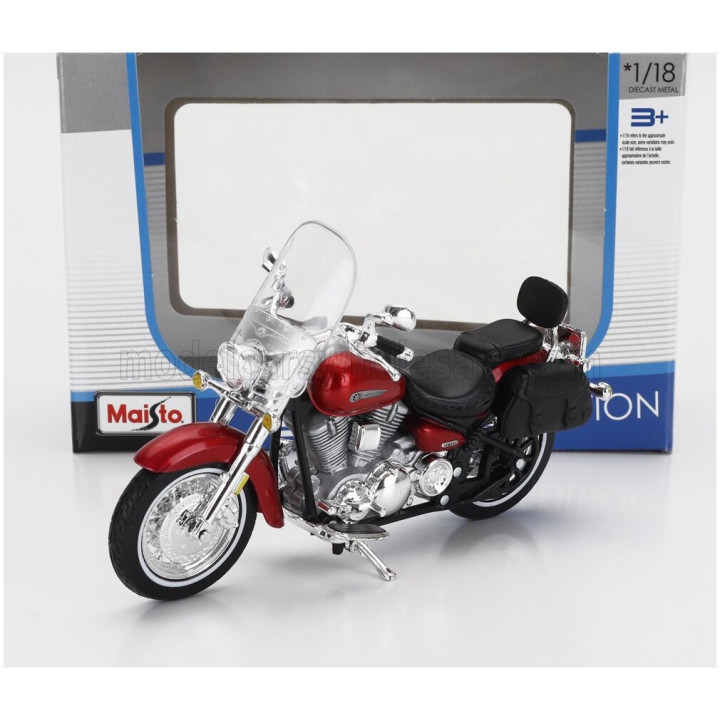 MAISTO YAMAHA ROAD STAR 2001 - RED SILVER 1/18