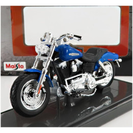 MAISTO HARLEY DAVIDSON FXDFSE CVO FAT BOB 2009 - BLUE MET 1/18