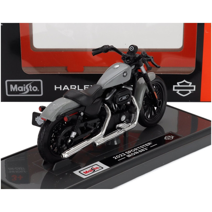 MAISTO HARLEY DAVIDSON SPORTSTER IRON 883 2022 - GREY 1/18