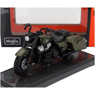 MAISTO HARLEY DAVIDSON ROAD KING SPECIAL 2022 - GREEN BLACK 1/18