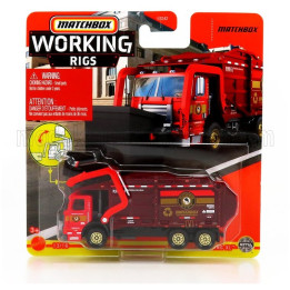 MATCHBOX TRUCK GARBAGE KING XL - DARK RED 1/64