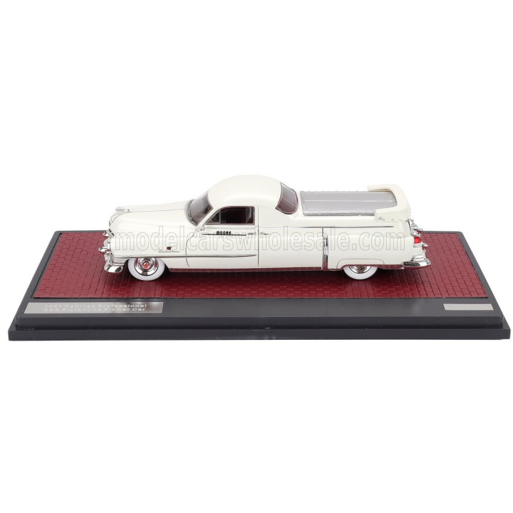 MATRIX SCALE MODELS CADILLAC PROFESSIONAL S&S FLORENTINE FLOWER 1951 - WHITE 1/43