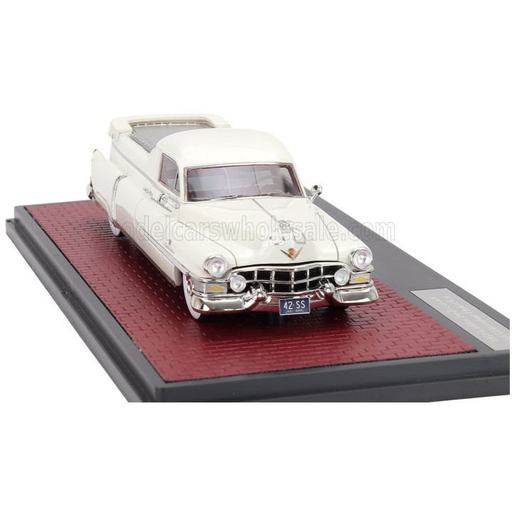 MATRIX SCALE MODELS CADILLAC PROFESSIONAL S&S FLORENTINE FLOWER 1951 - WHITE 1/43