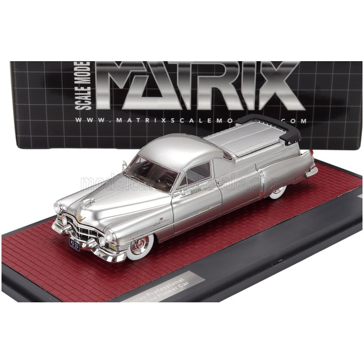 MATRIX SCALE MODELS CADILLAC PROFESSIONAL S&S FLORENTINE FLOWER 1951 - SILVER 1/43