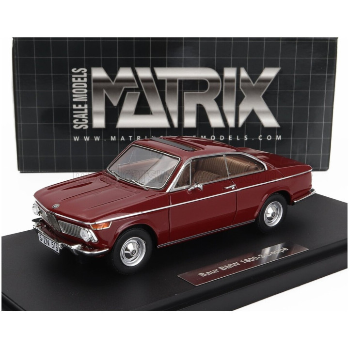 MATRIX SCALE MODELS BMW 1602 BAUR COUPE 1967 - RED 1/43