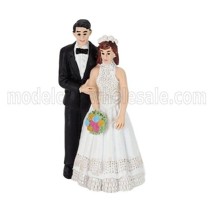 MATRIX SCALE MODELS ALFA ROMEO GIULIA GT CABRIOLET SPIDER PROTOTIPO 1963 - MATRIMONIO - JUST MARRIED - WEDDING WITH 2 FIGURES