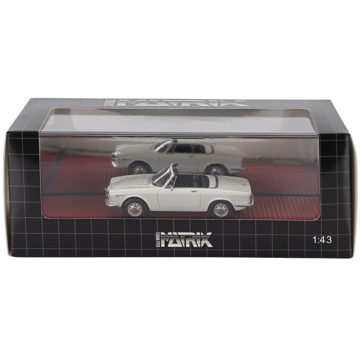 MATRIX SCALE MODELS ALFA ROMEO GIULIA GT CABRIOLET SPIDER PROTOTIPO 1963 - MATRIMONIO - JUST MARRIED - WEDDING WITH 2 FIGURES
