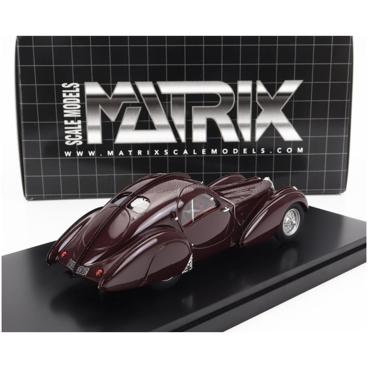 MATRIX SCALE MODELS BUGATTI TYPE 57S ATLANTIC 1937 - BROWN 1/43