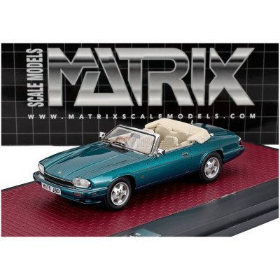 MATRIX SCALE MODELS JAGUAR XJS 4.0 CELEBRATION CABRIOLET OPEN 1995 - TURQUOISE 1/43